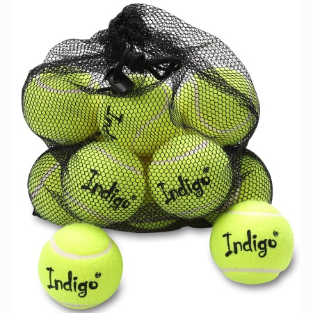 Купить Мяч для большого тенниса Indigo (12 шт в сетке) начальный уровень в Завитинске 