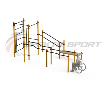 Купить Спортивный комплекс для инвалидов-колясочников WRK-D16_76mm в Завитинске 